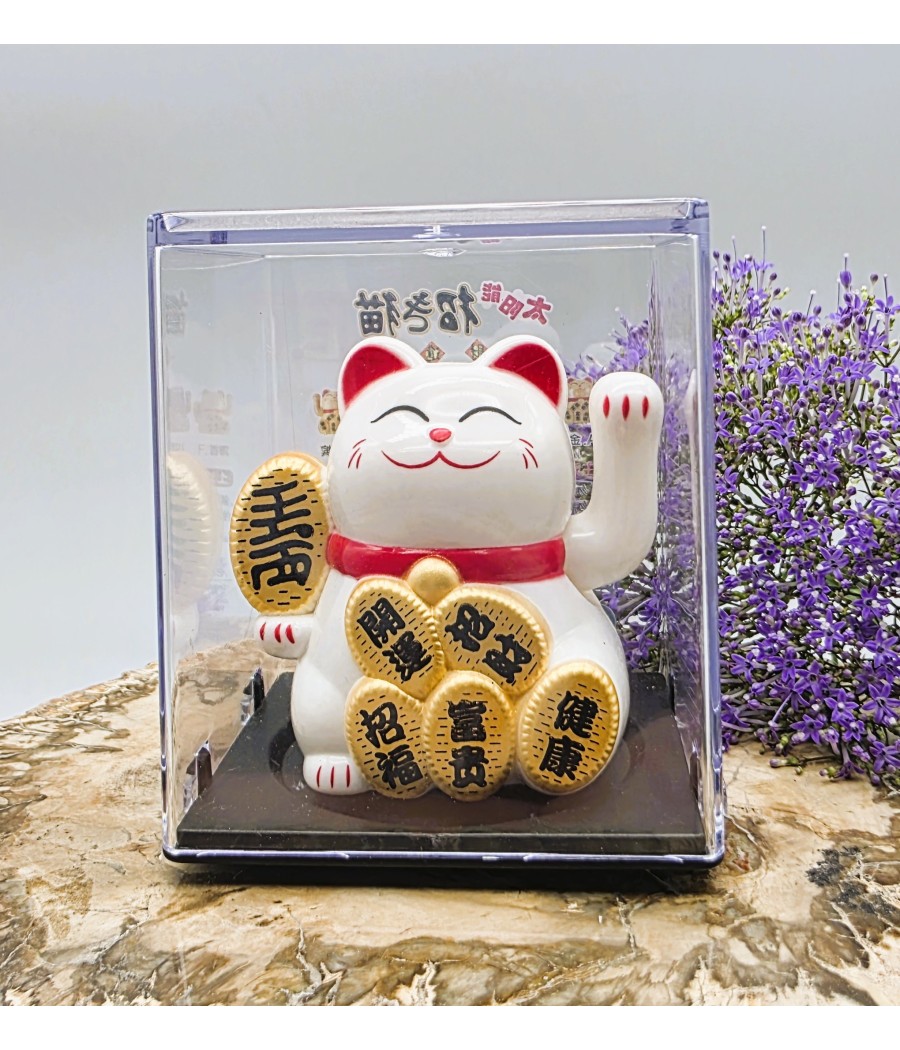 Maneki Neko - Biela mini s...